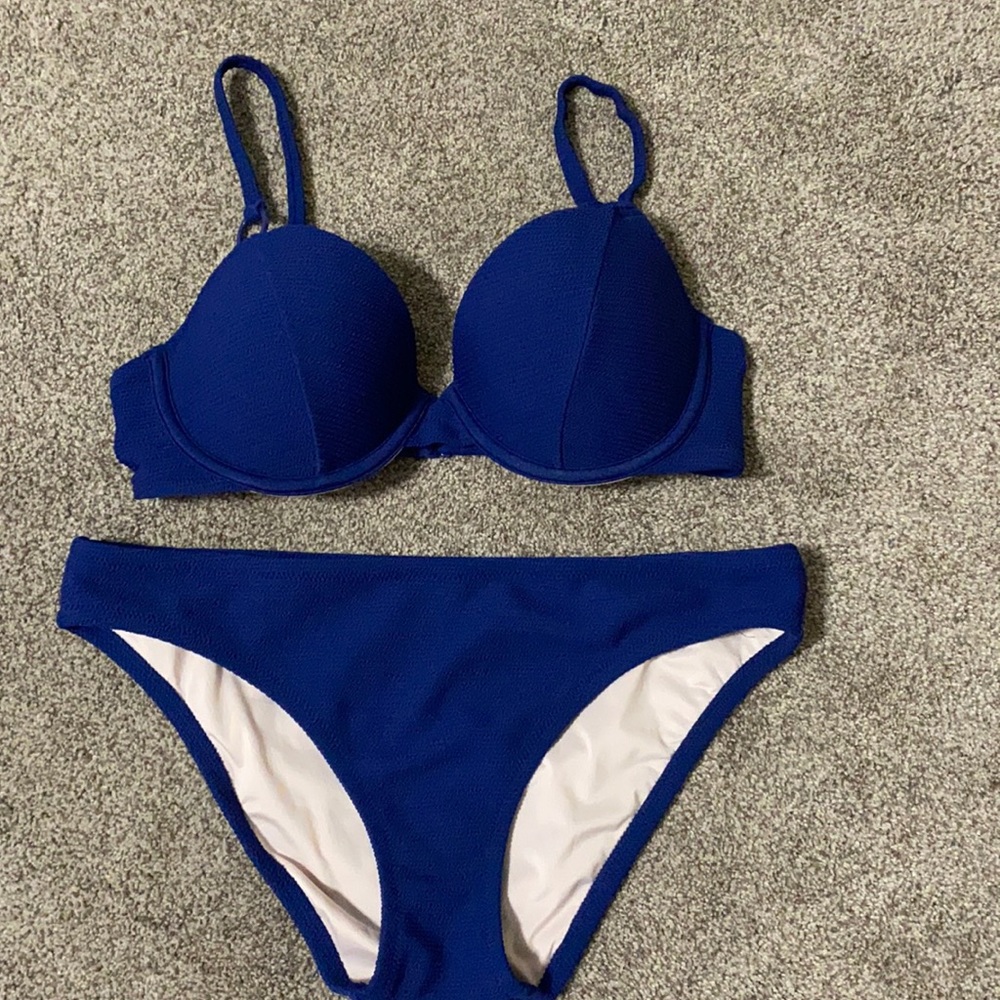 Blue bikini
